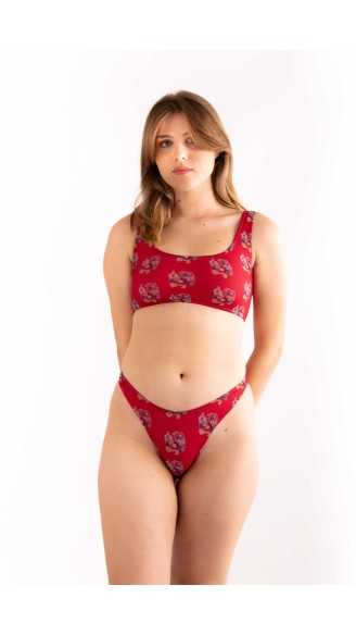 GISELA corallo costume da bagno bikini