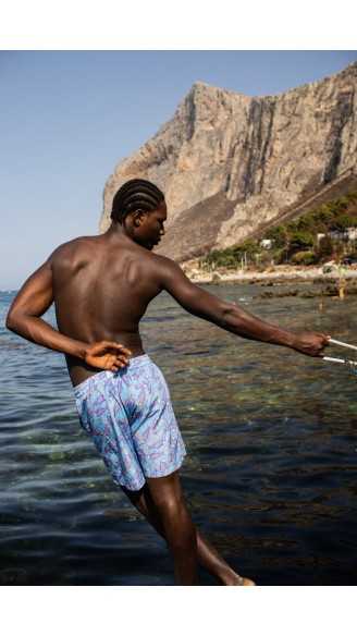 HIERA azzurro costume da bagno boxer