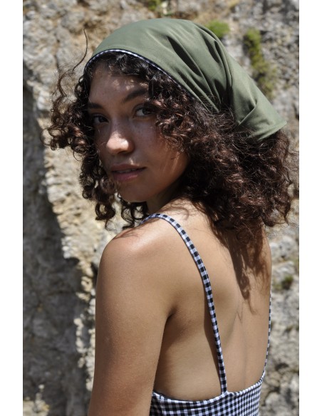 Pantelleria Vicky Nero Bandana Double-face