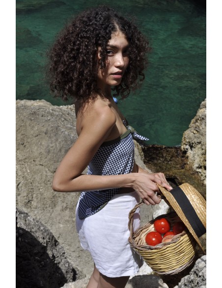Pantelleria Vicky Nero Bandana Double-face