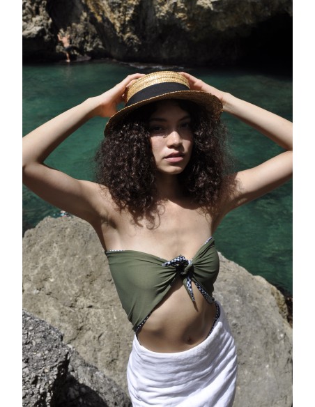Pantelleria Vicky Nero Bandana Double-face
