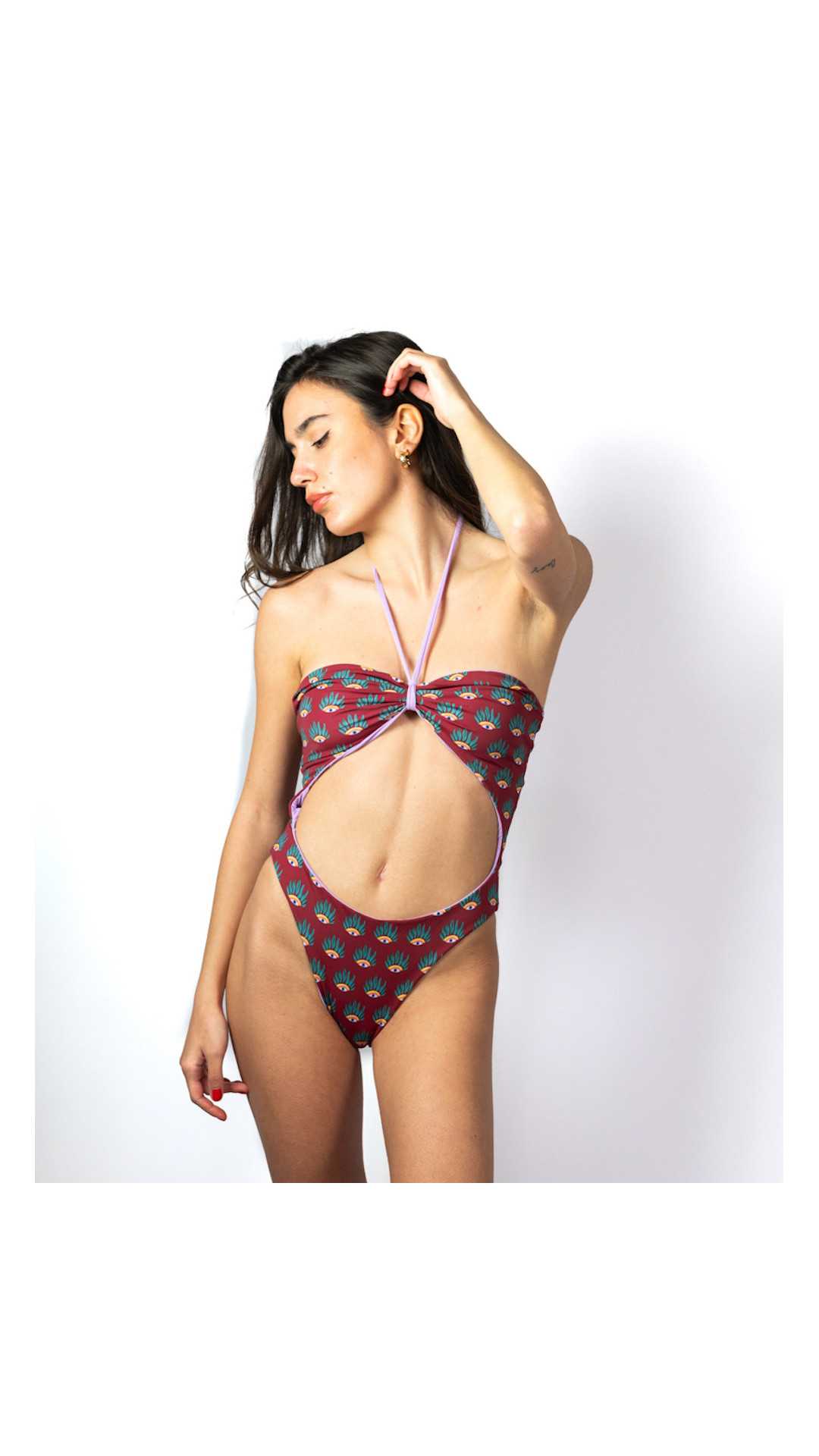 GIUNONE OCCHI costume da bagno intero