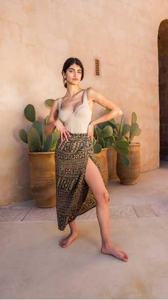 LAYLA sabbia costume da bagno donna intero