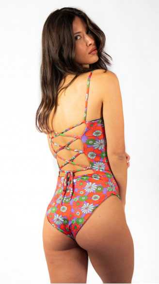 MAUI fiori costume da bagno donna intero