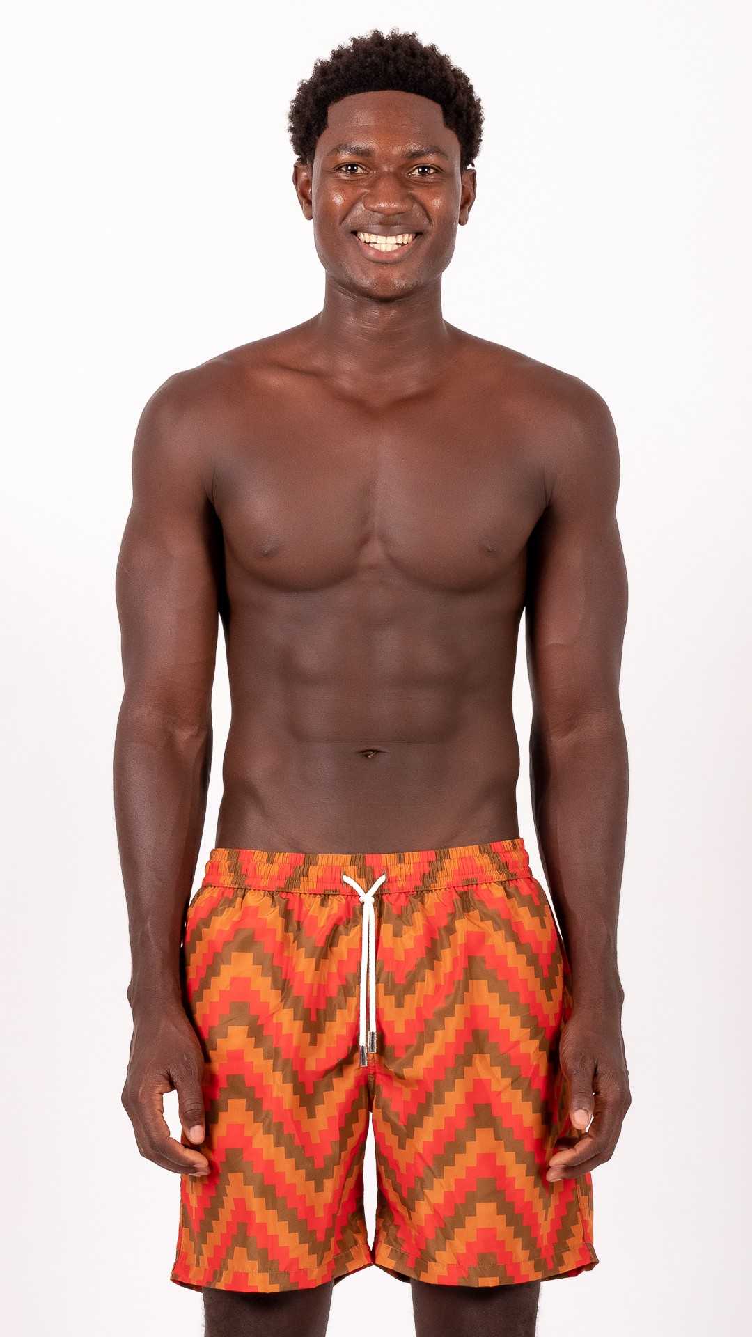 APOLLO patchwork costume da bagno boxer