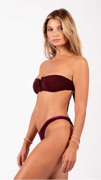 KATHRYN vinaccio costume da bagno bikini double face