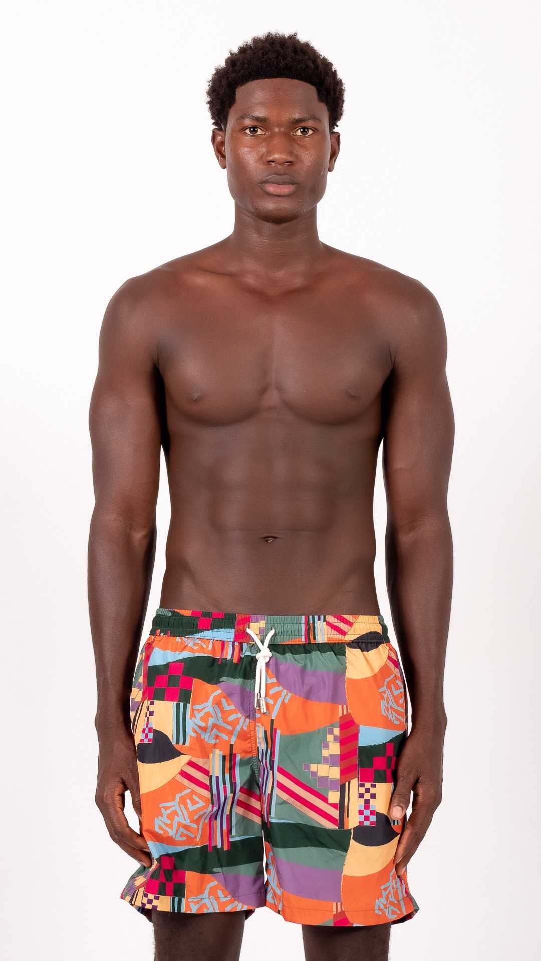BOB geometrico costume da bagno boxer