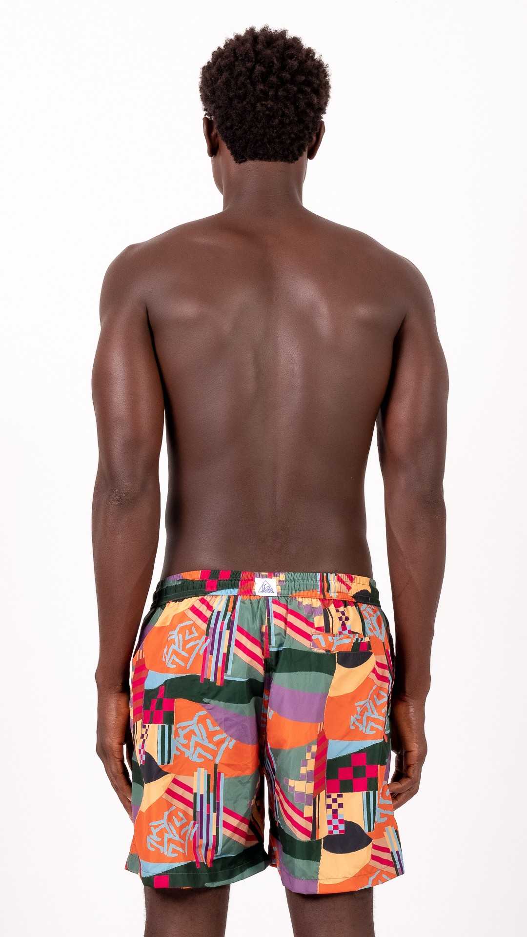 BOB geometrico costume da bagno boxer