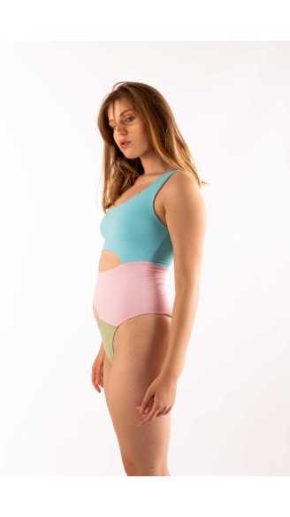SIRIA chiaro costume da bagno intero double face