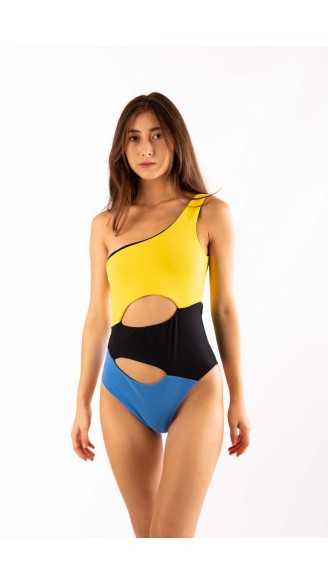 SIRIA scuro costume da bagno intero double face
